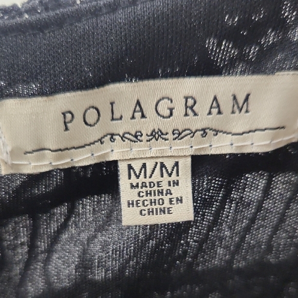 Polagram Black Lace Overlay Midi Dress  - Medium - Picture 2 of 8